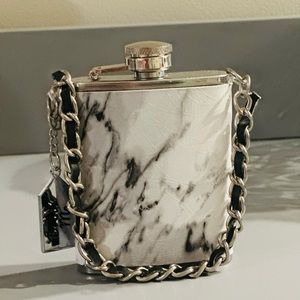 🆕Marble 3oz Stainless Steel Flask stylish